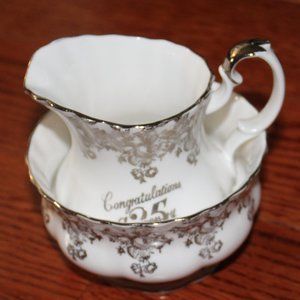 Royal Albert bone china cream & sugar